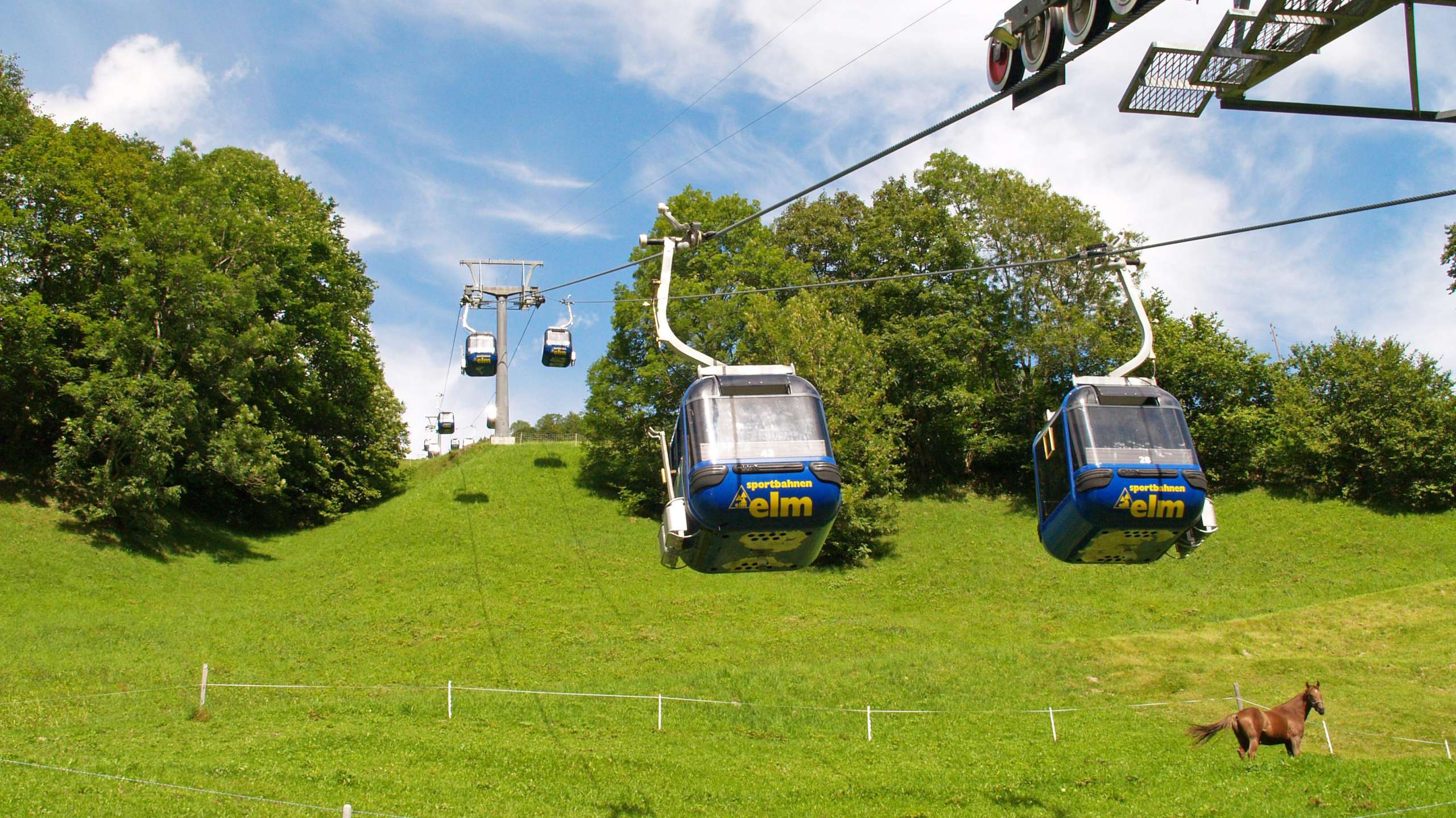 Sportbahnen Elm - im Sommer