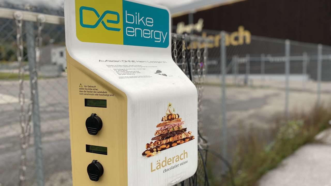 E-Bike Akkuladestation House of Läderach